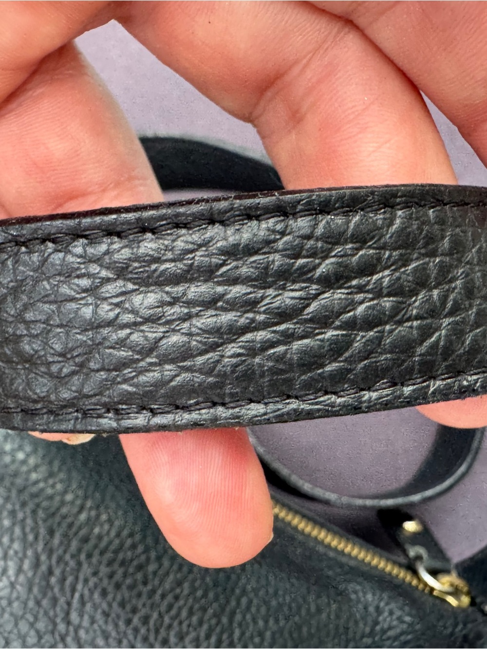 GUC.  Furla Black Pebbled Leather Shoulder Crossbody Bag Made in Italy GUC - Picture 10 of 16